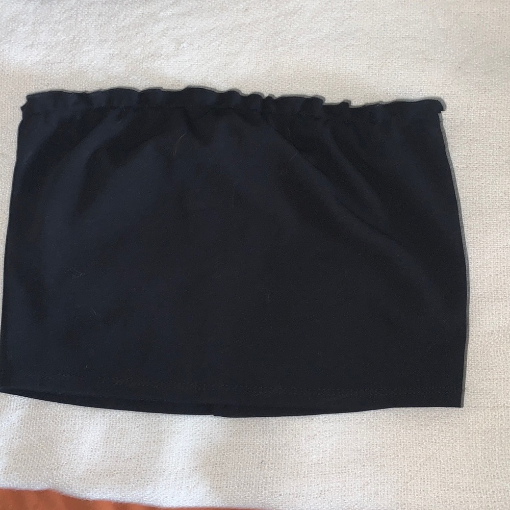 Black Bandeau top